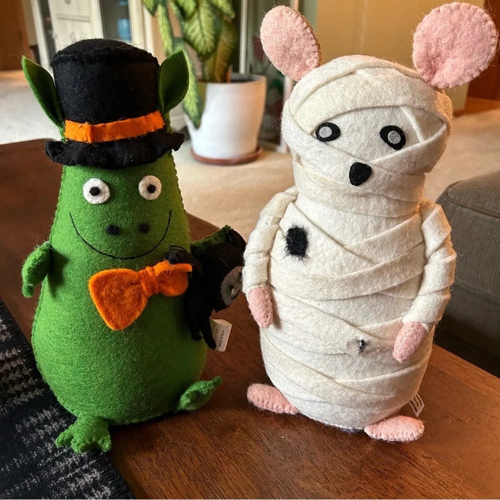 Vintage Novogratz Halloween Felt Monsters